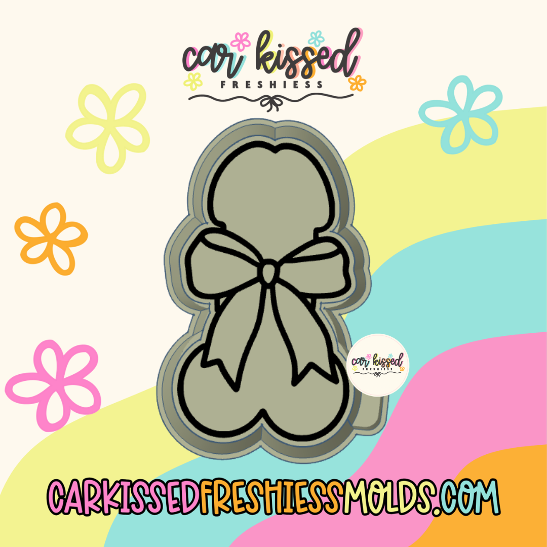 Willy w/ Bow Silicone Mold