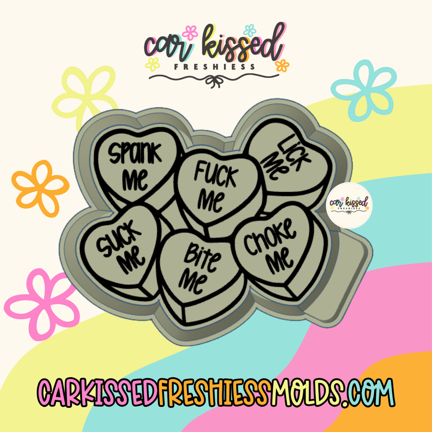 Naughty Convo Hearts Silicone Mold