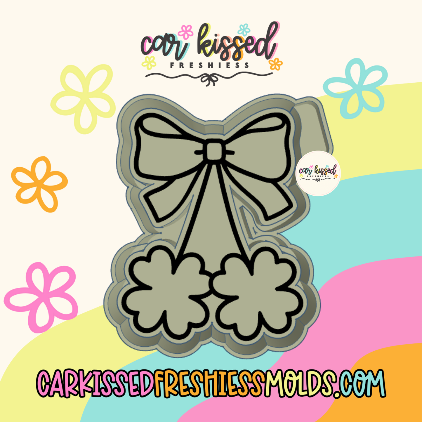 Four Leaf Clover Cherries Silicone Mold