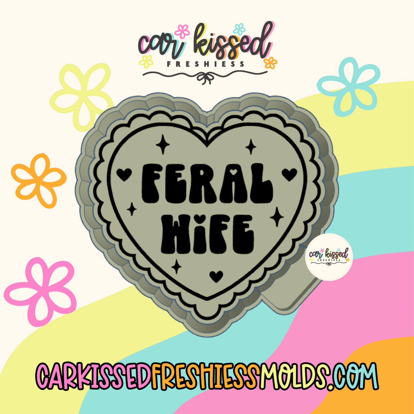 Feral Wife Heart Silicone Mold