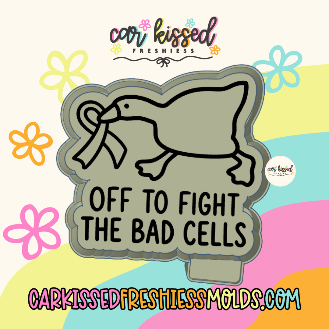 Off To Fight Bad Cells Goose Silicone Mold