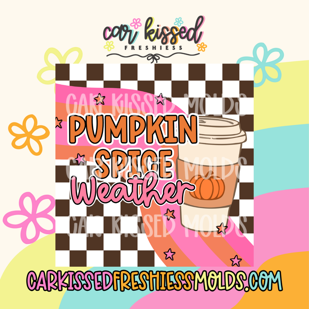 Pumpkin Spice Weather SQUARE Cardstock