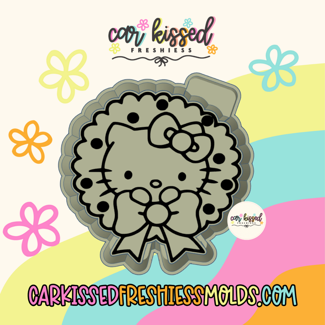 Kitty Wreath Silicone Mold