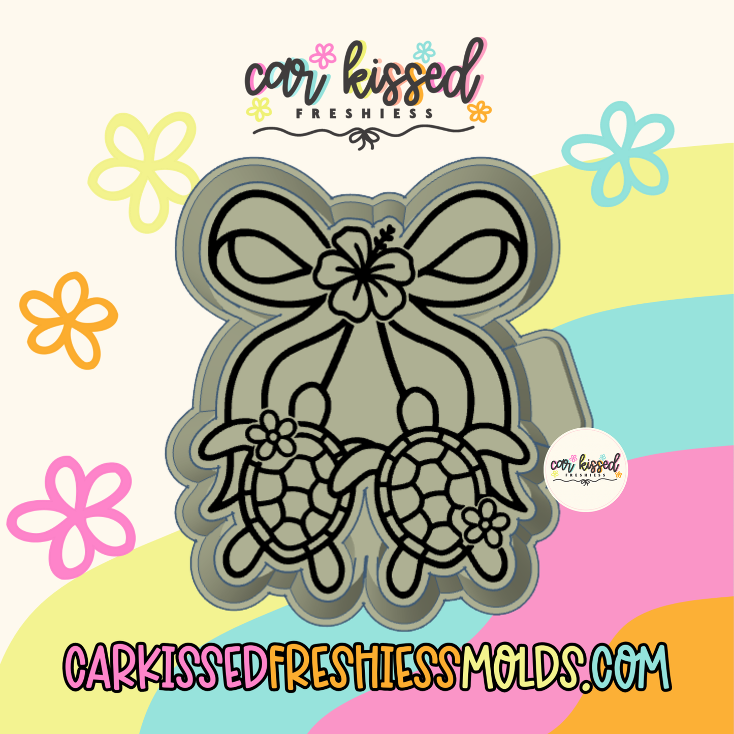 Sea Turtle Cherries Silicone Mold