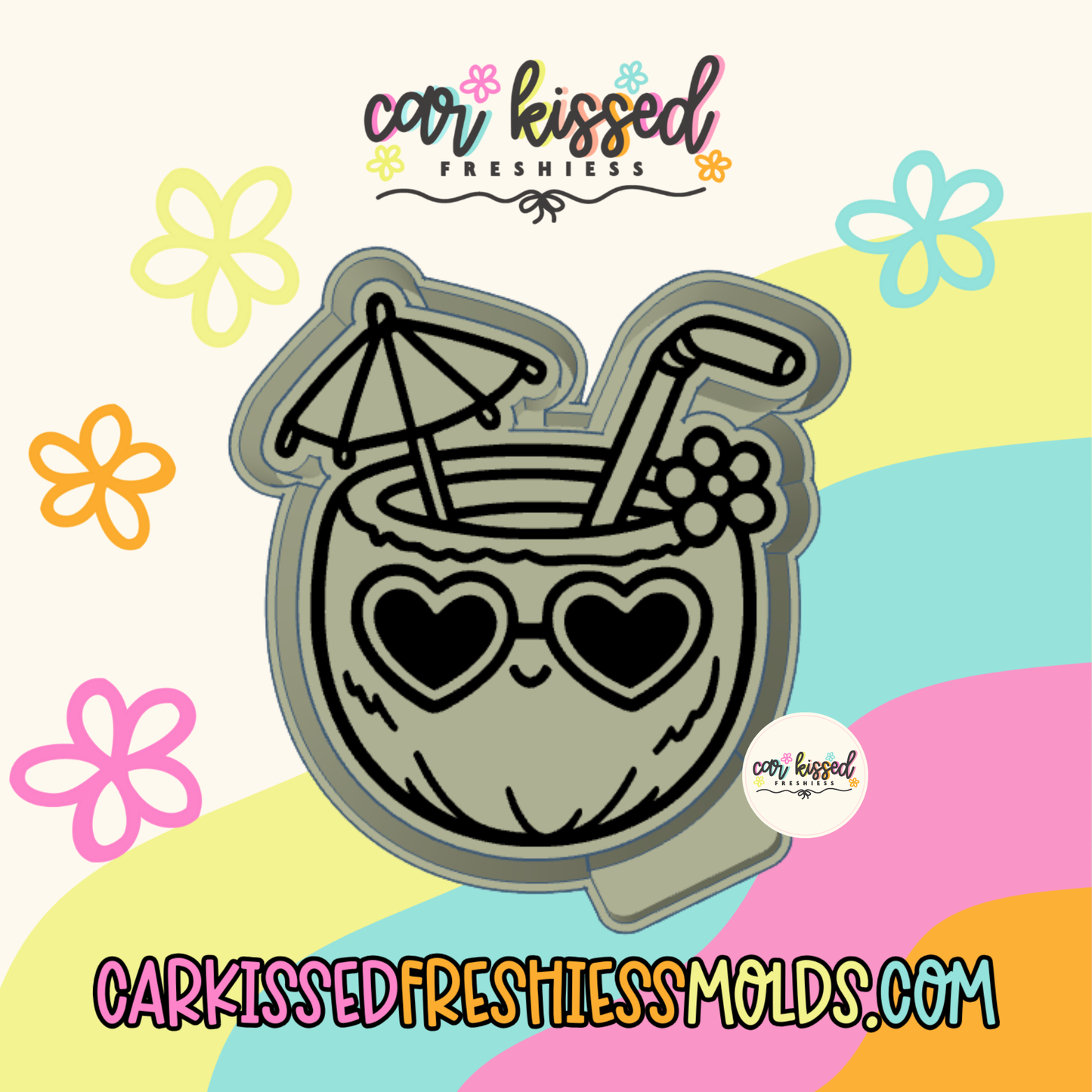 Summer Coconut Silicone Mold