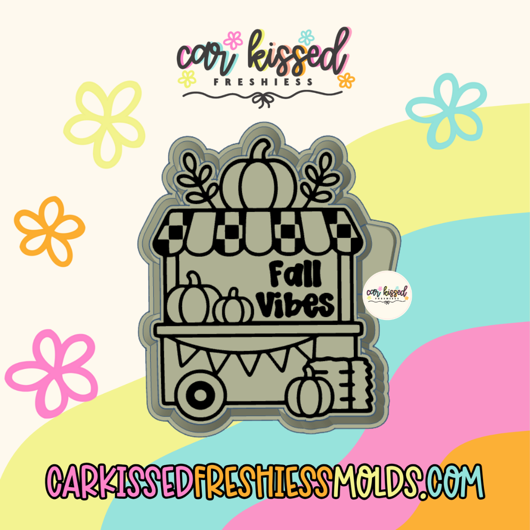 Fall Vibes Cart Silicone Mold