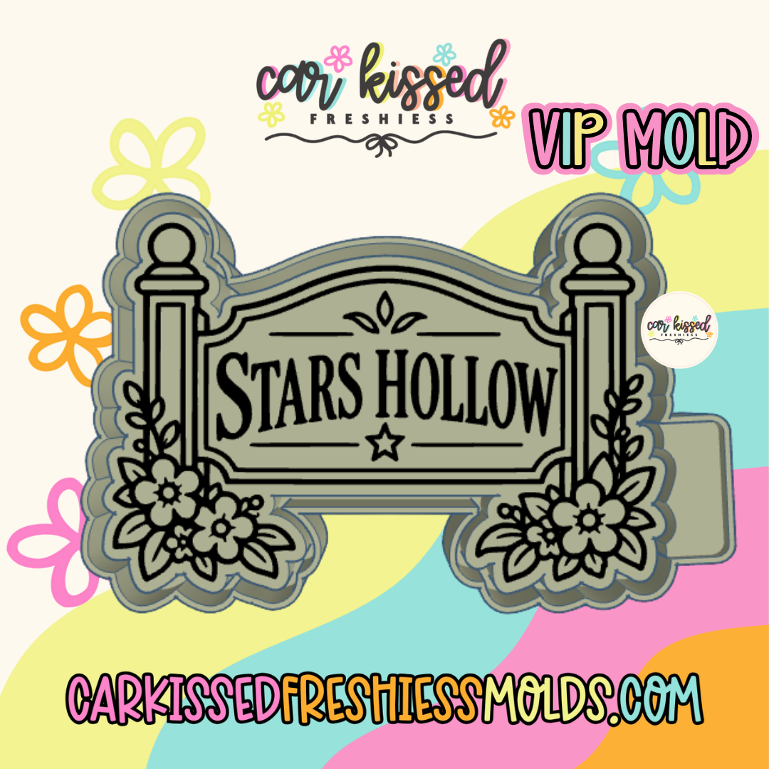 Stars Hallow Town Sign Silicone Mold