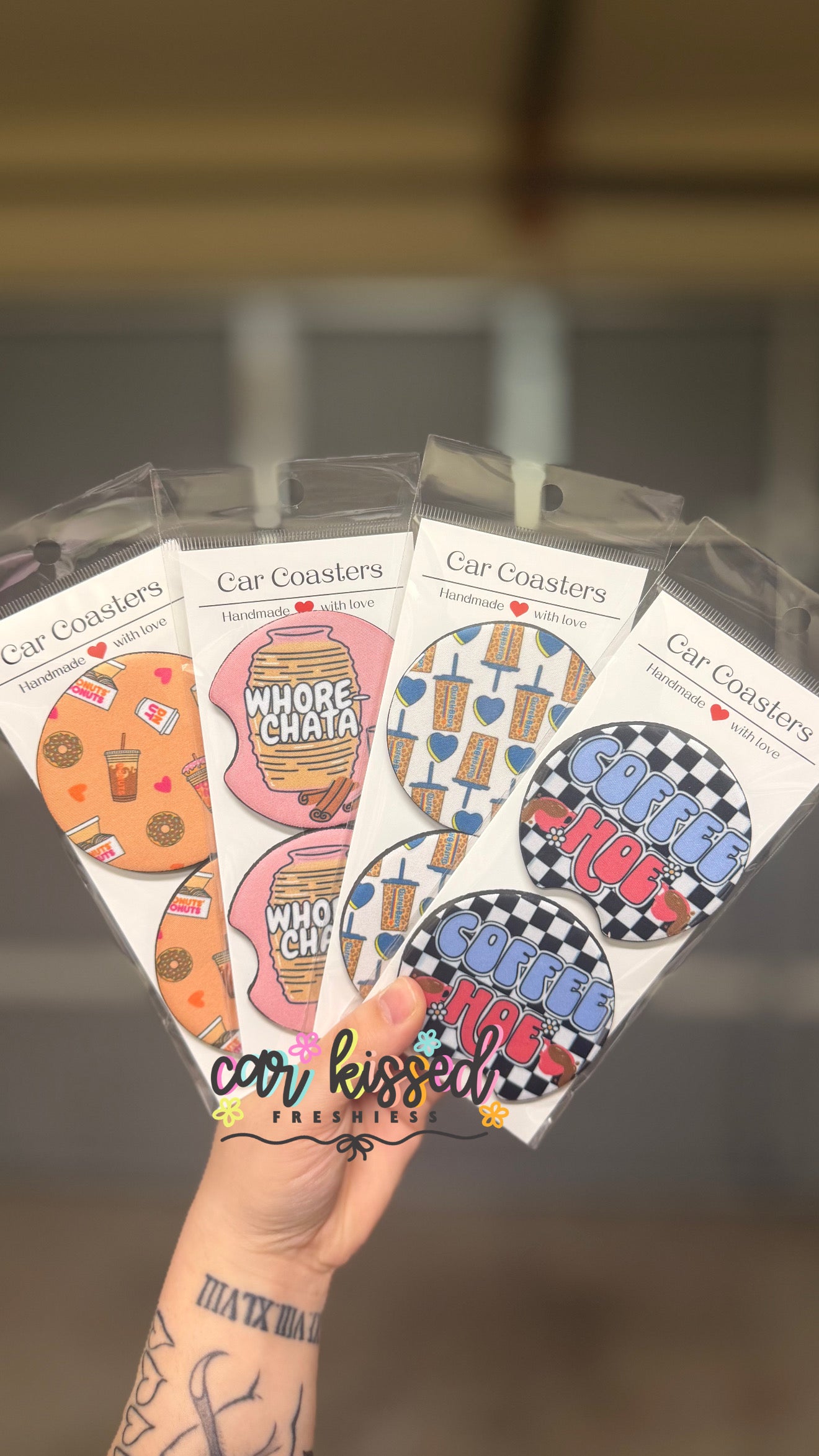 Wholesale Car Coasters 25 Sets Random Mix
