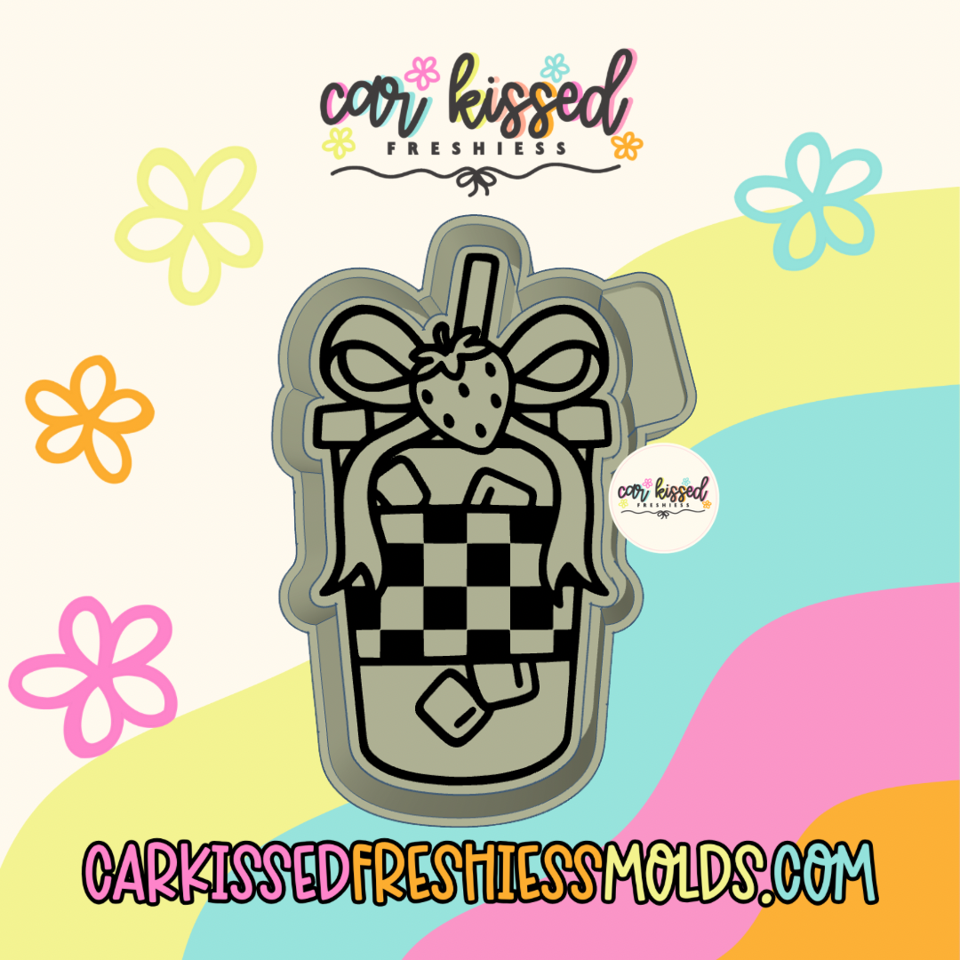 Strawberry Iced Coffee Silicone Mold