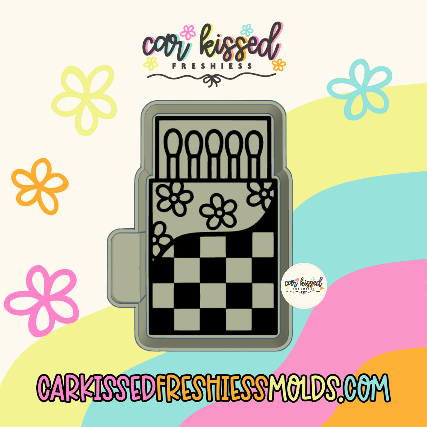 Checkered Matches Silicone Mold