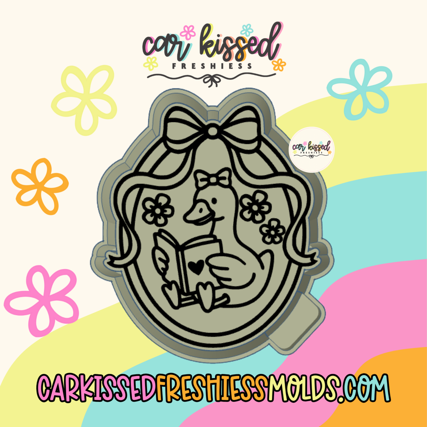 Reading Goose Frame Silicone Mold