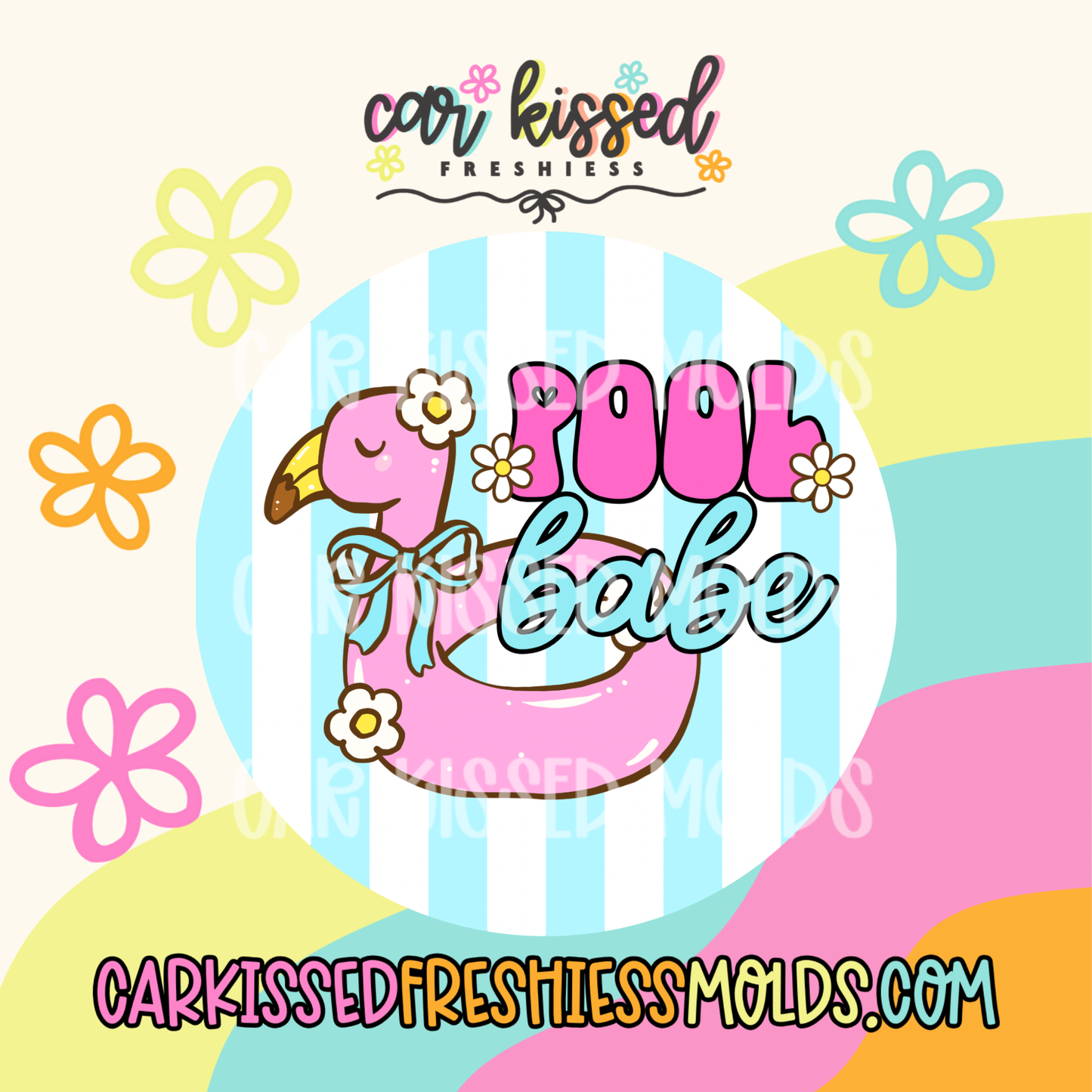 Pool Babe Floaty Cardstock