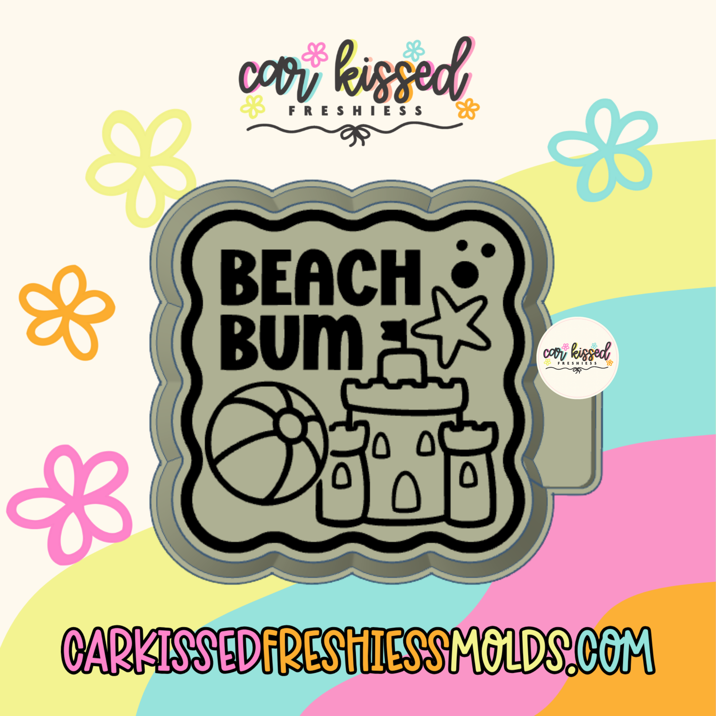 Beach Bum Frame Silicone Mold