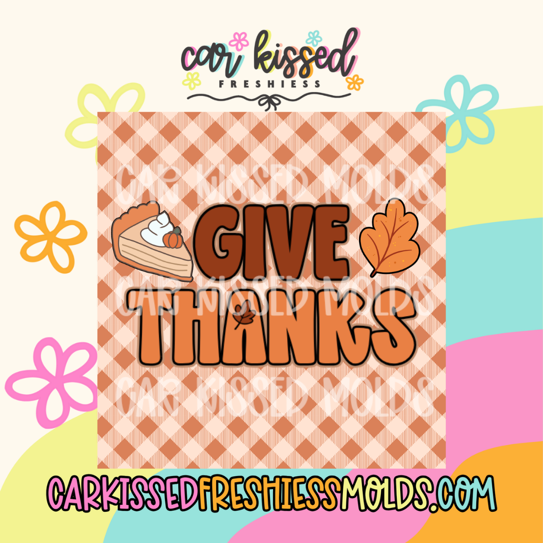 Give Thanks SQUARE Cardstock