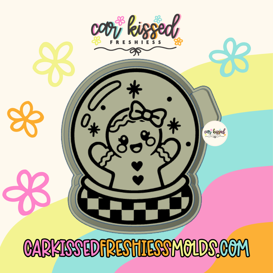 Gingerbread Snow Globe Silicone Mold