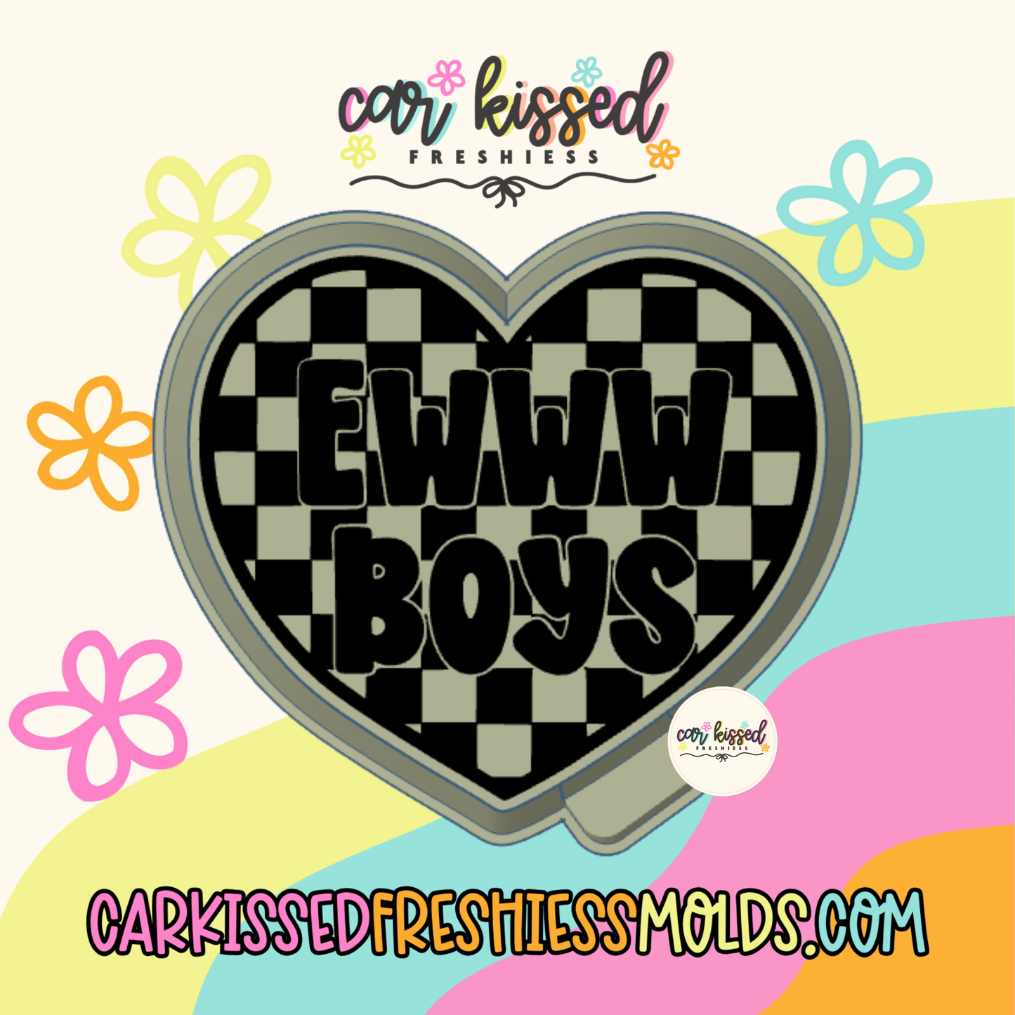 Eww Bows Heart Silicone Mold