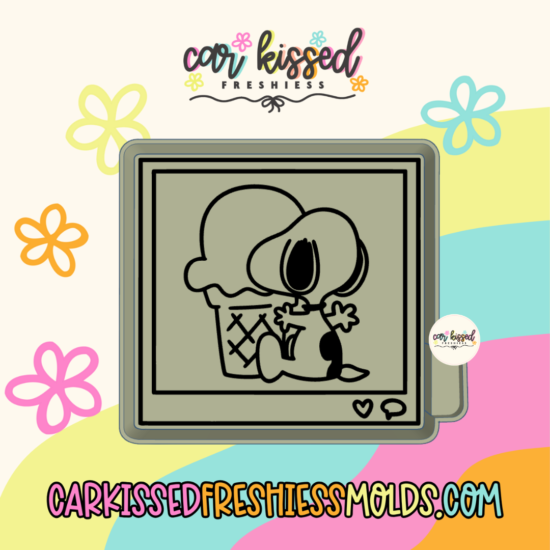 Ice cream Dog Polaroid Silicone Mold