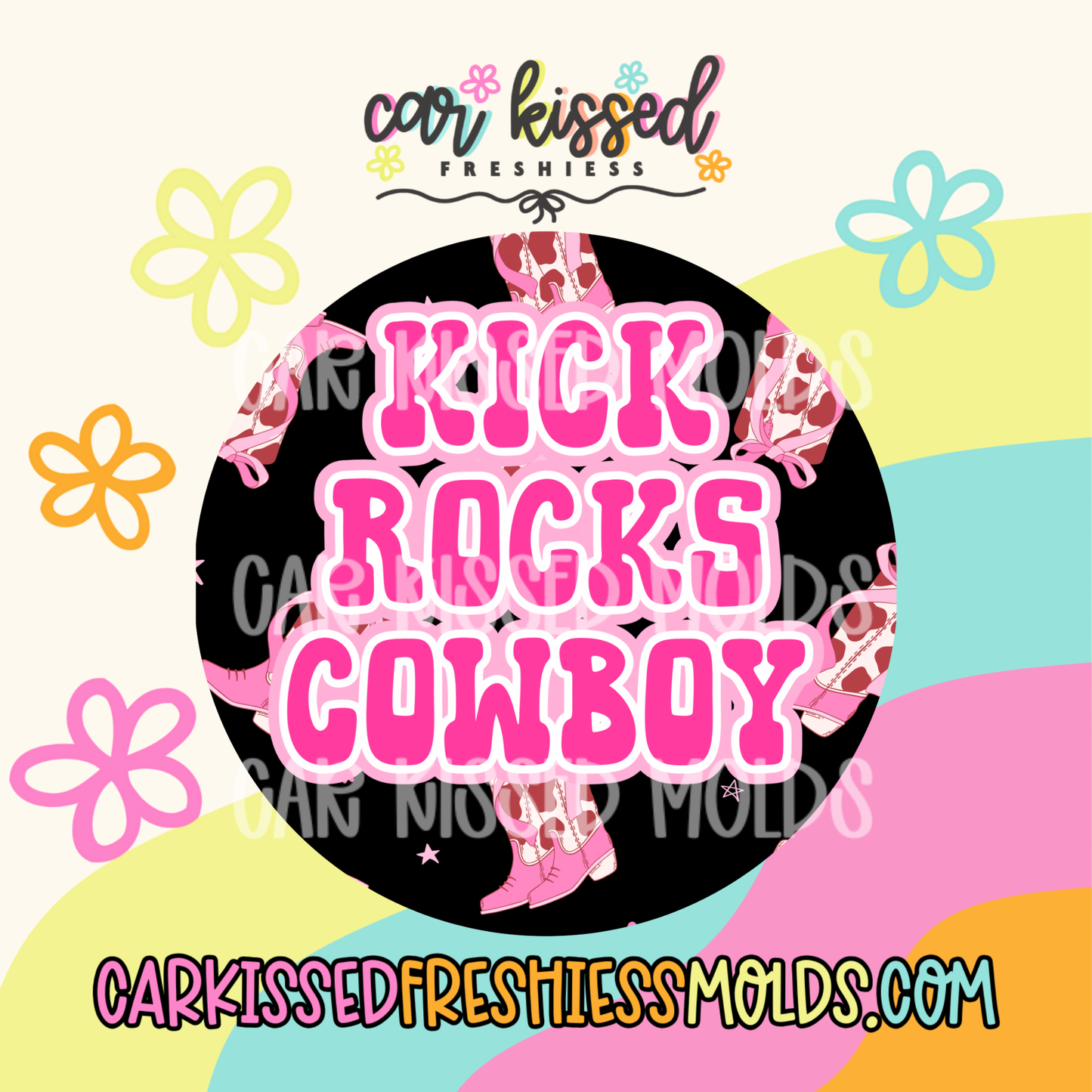 Kick Rocks Cowboy Cardstock