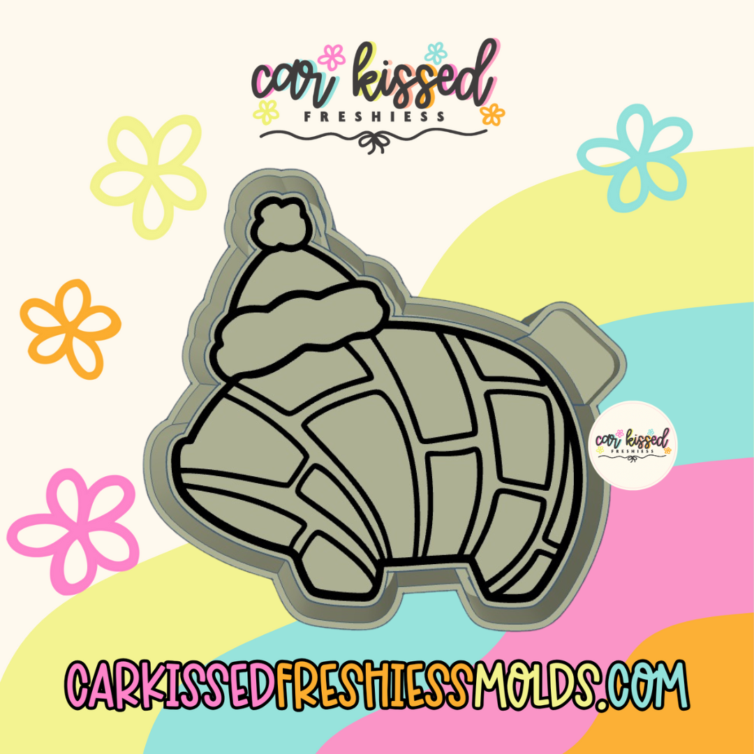 Concha Marranito In Santa Hat Silicone Mold