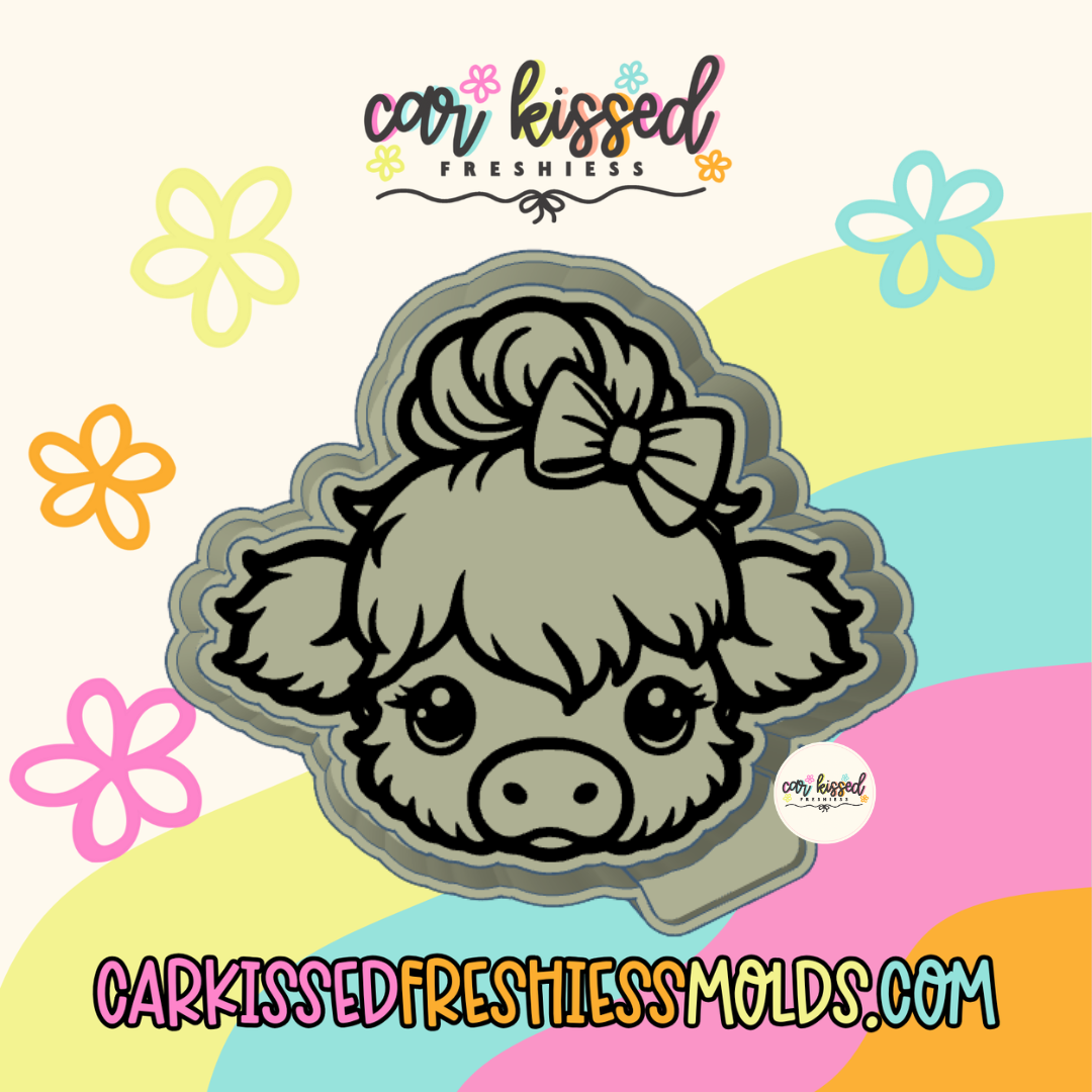 Space Bun Cow Silicone Mold