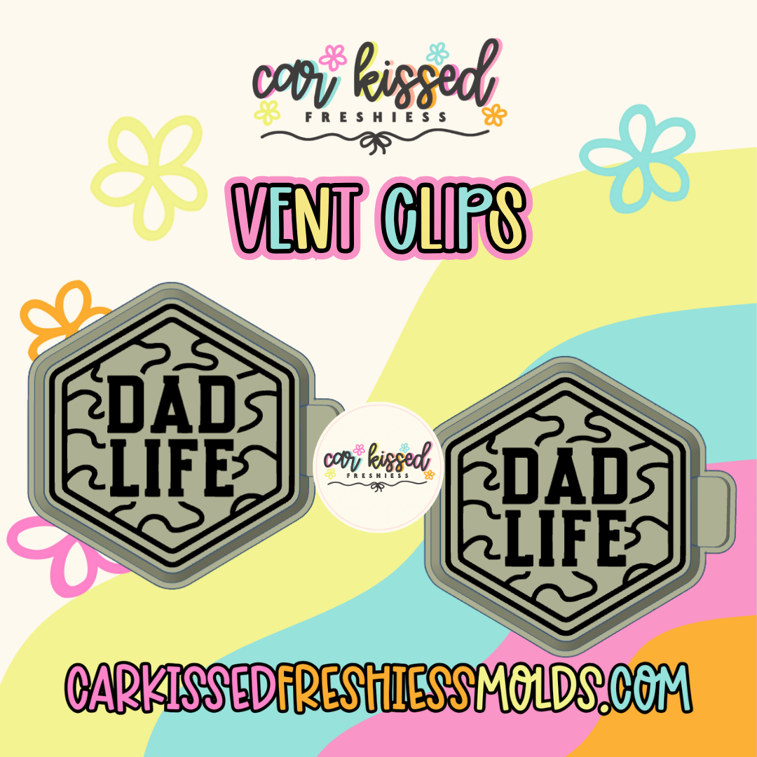 Dad Life Vent Clip Set Of Two