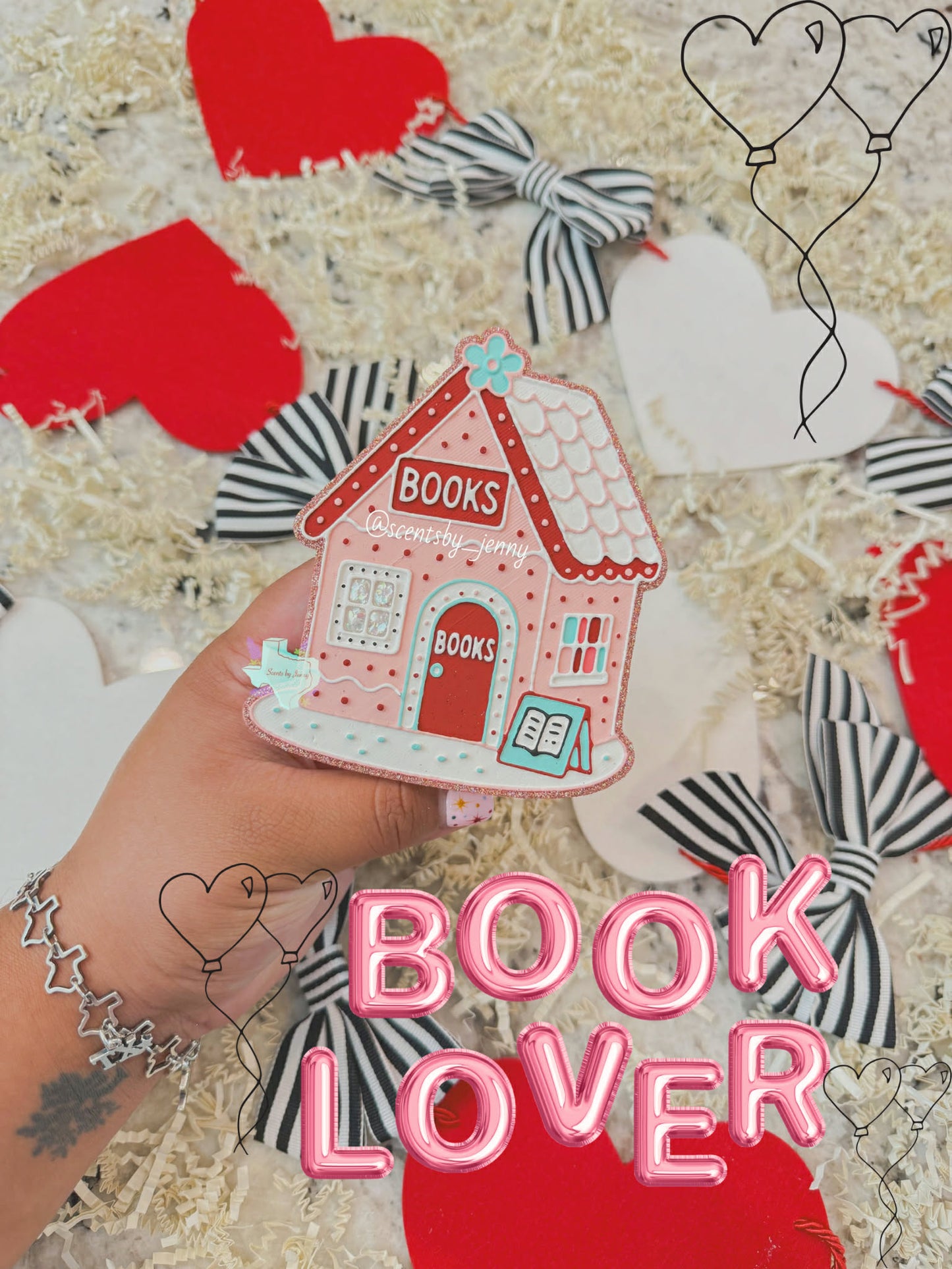 Gingerbread Book Store Silicone Mold