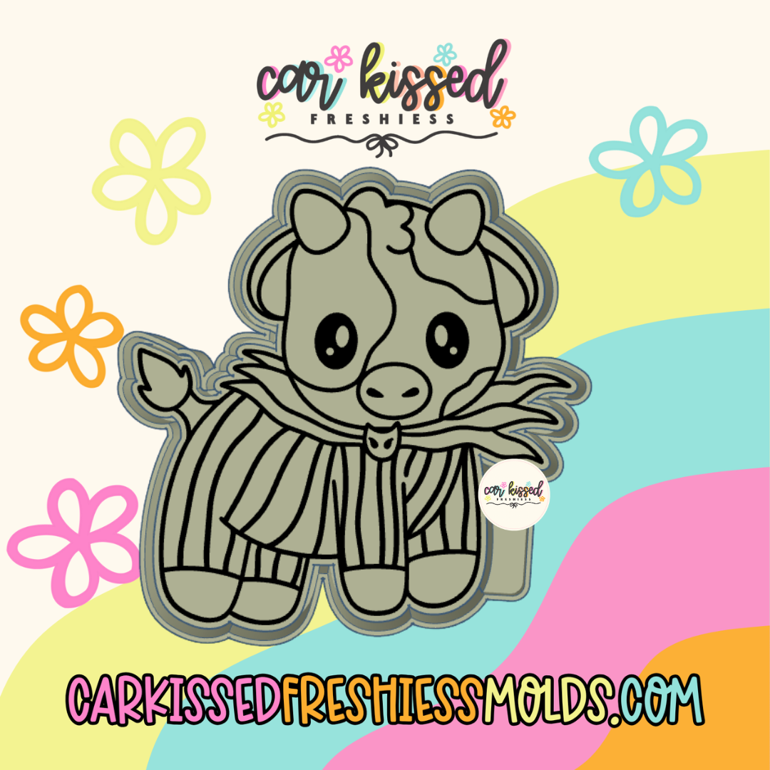 Skeleton Nightmare Cow Silicone Mold