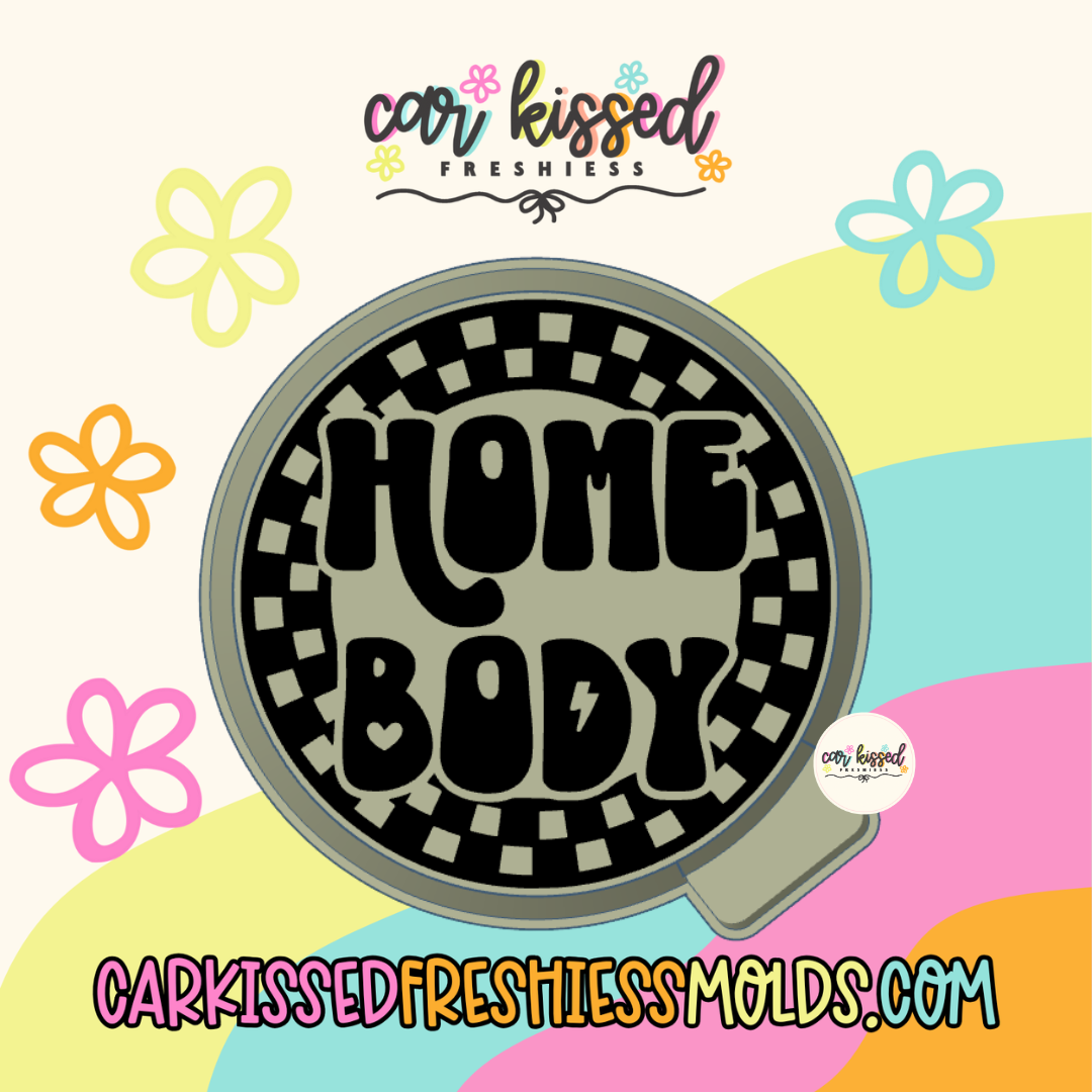 Home Body Checkered Round Silicone Mold