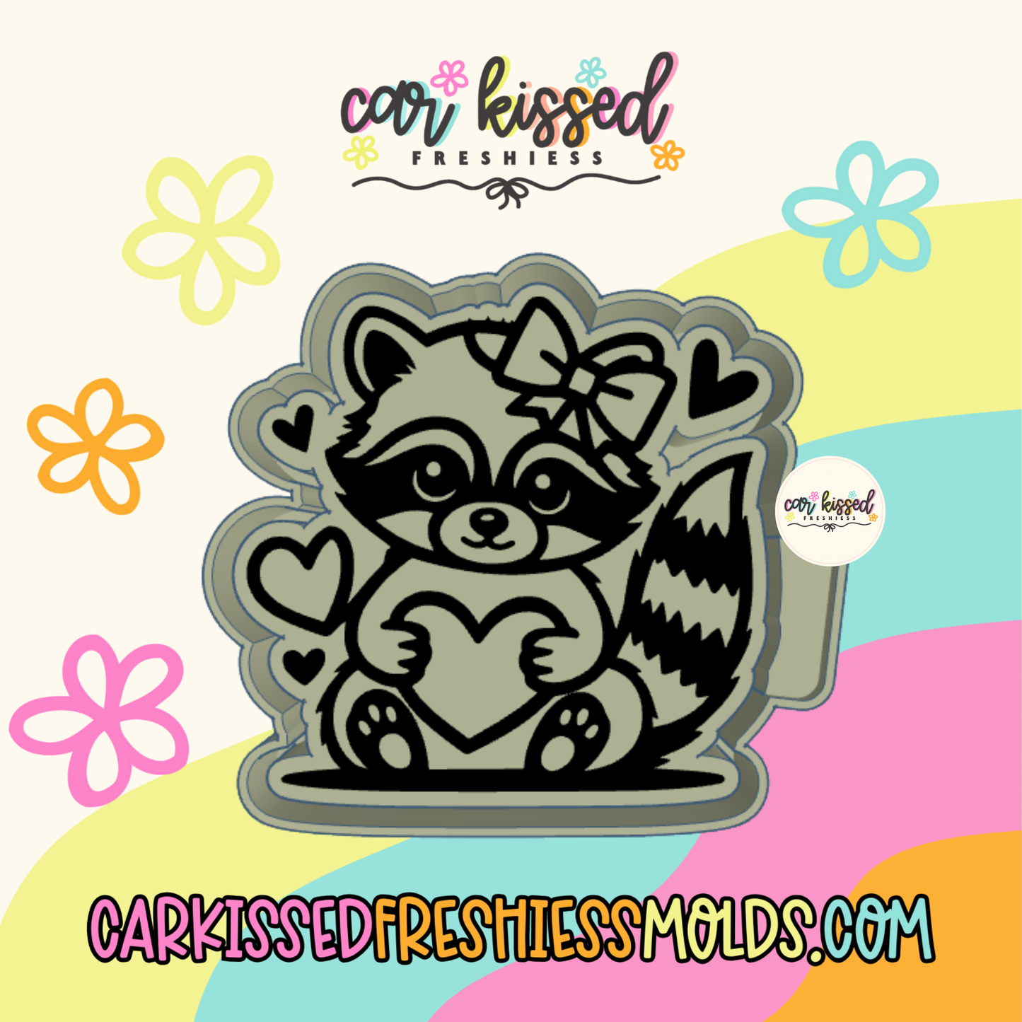 Love Raccoon Silicone Mold
