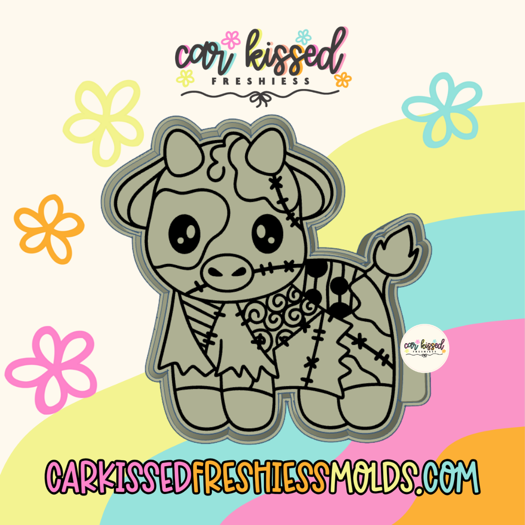 Stitches Girl Nightmare Cow Silicone Mold