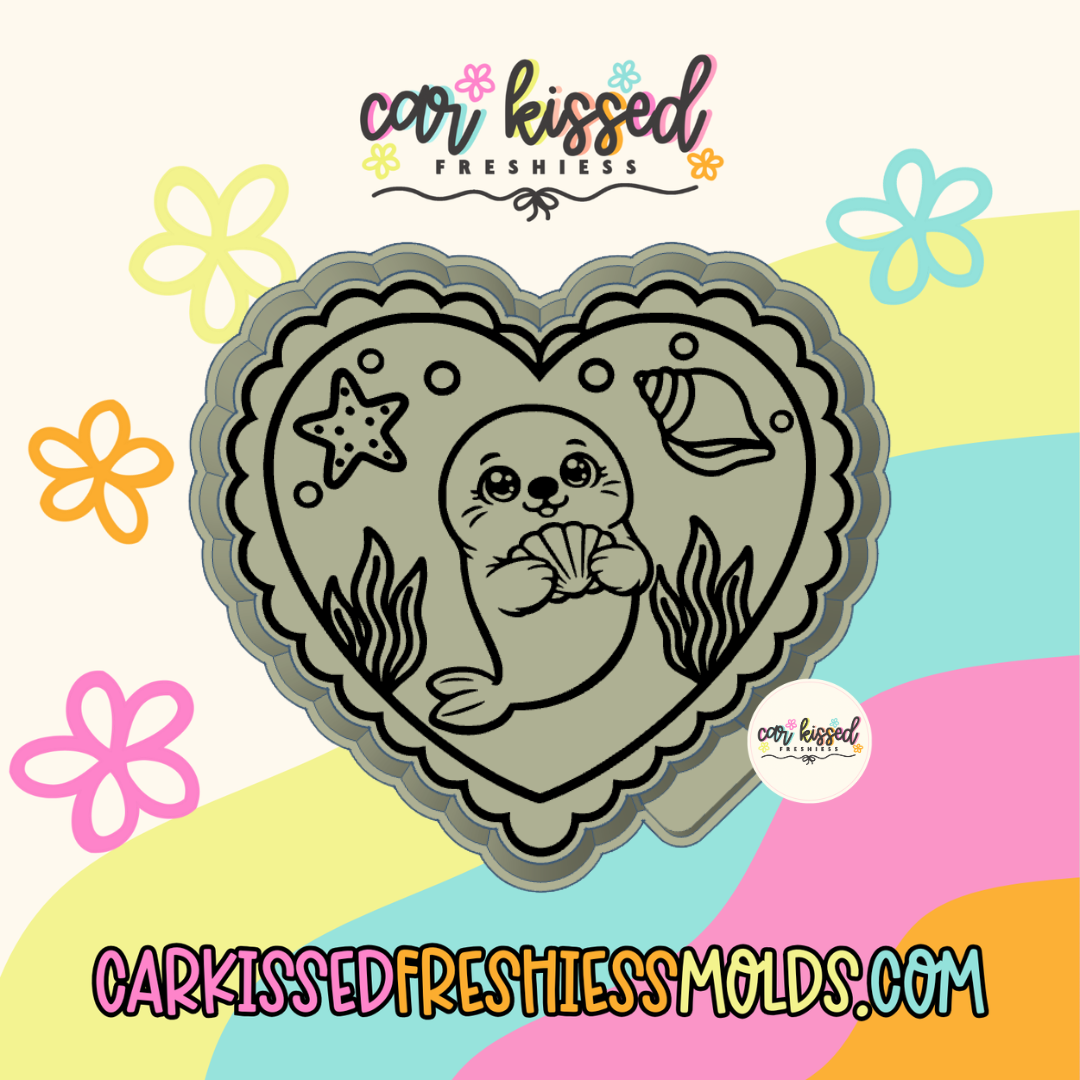 Otter Summer Heart Silicone Mold
