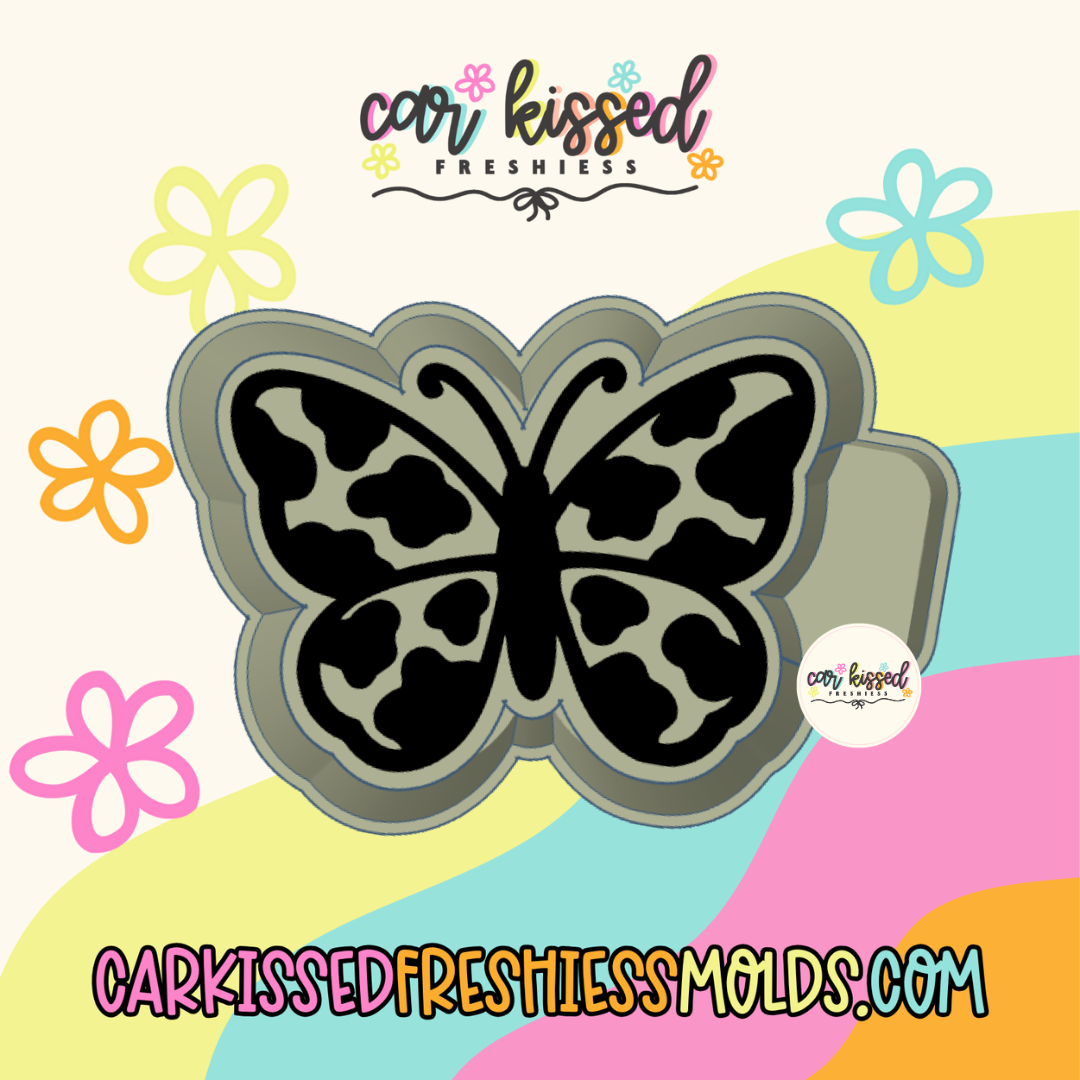 Cow Print Butterfly Silicone Mold