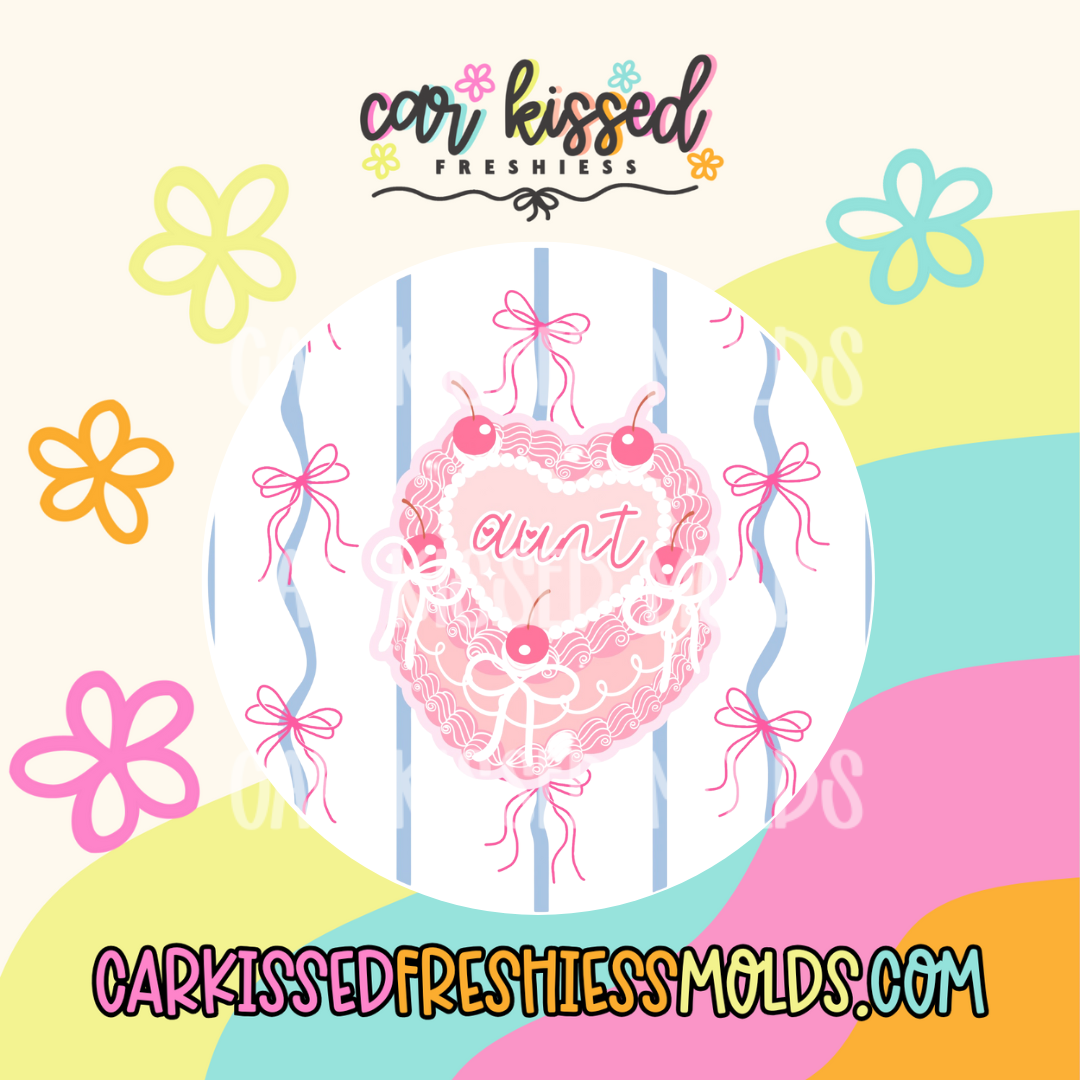 Aunt Heart Cake Cardstock