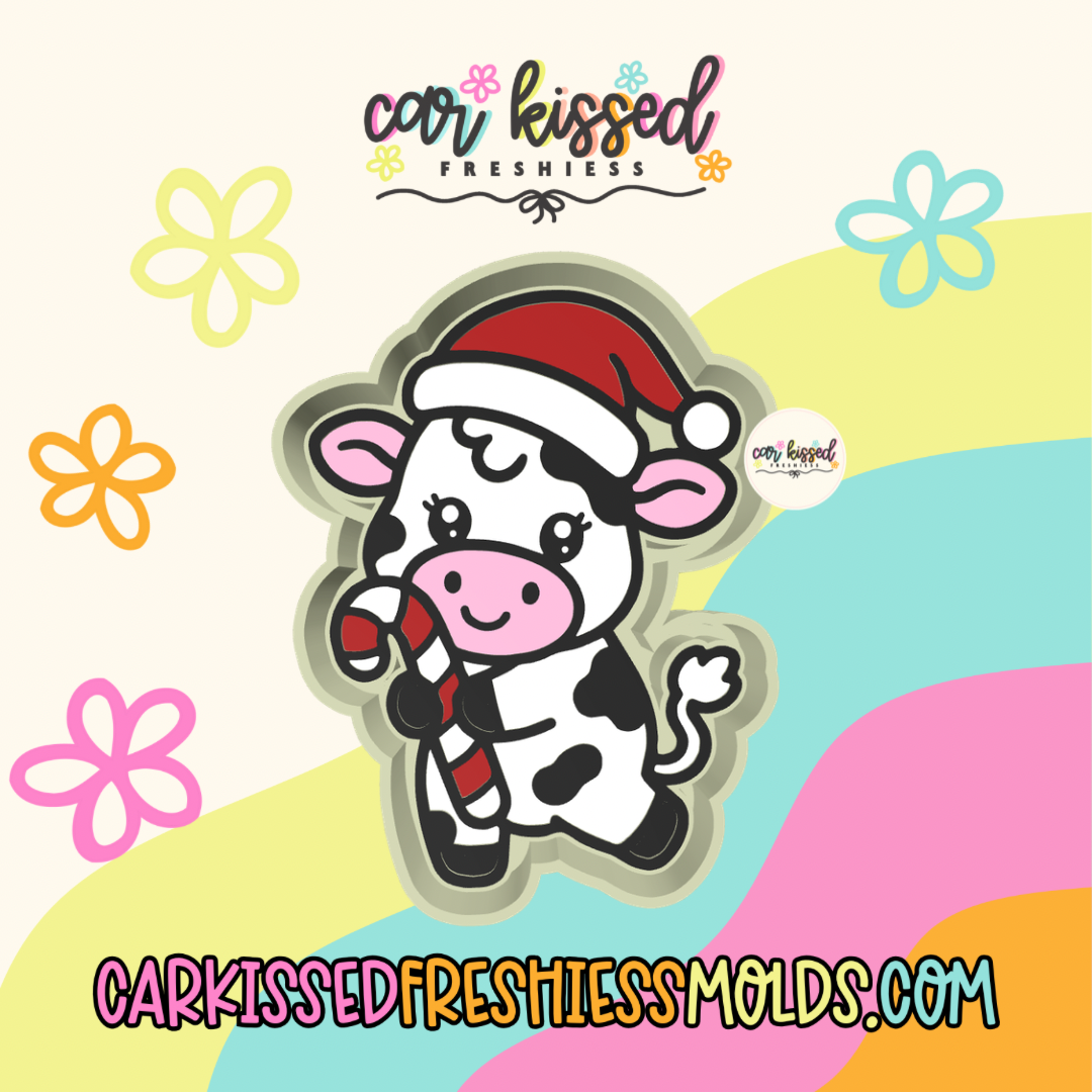 CandyCane Cow Silicone Mold