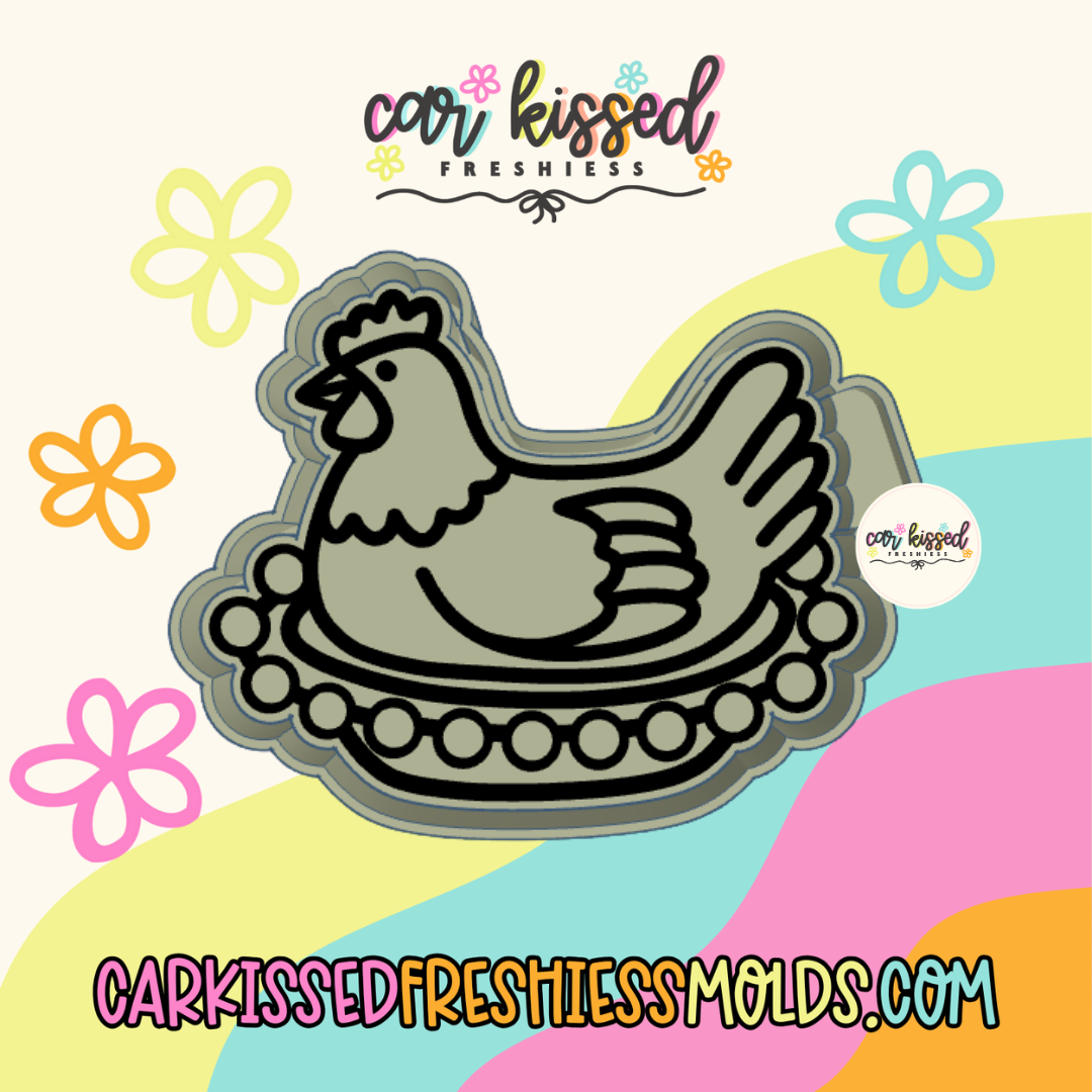 Hen On Nest Silicone Mold