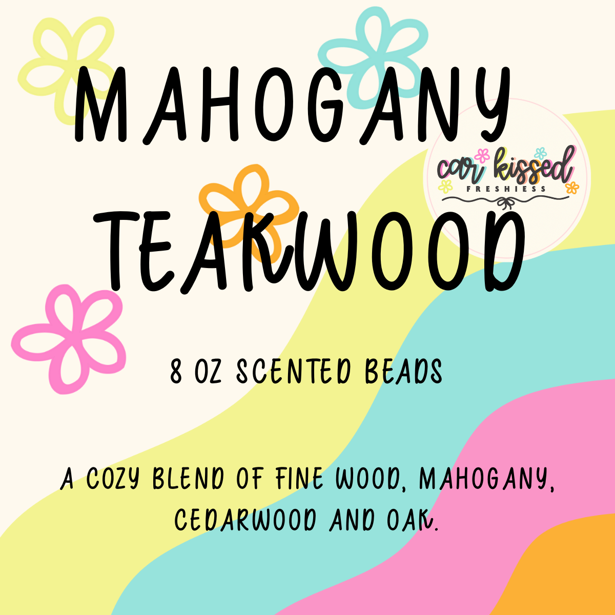 Mahogany Teakwood 8oz Scented Beads