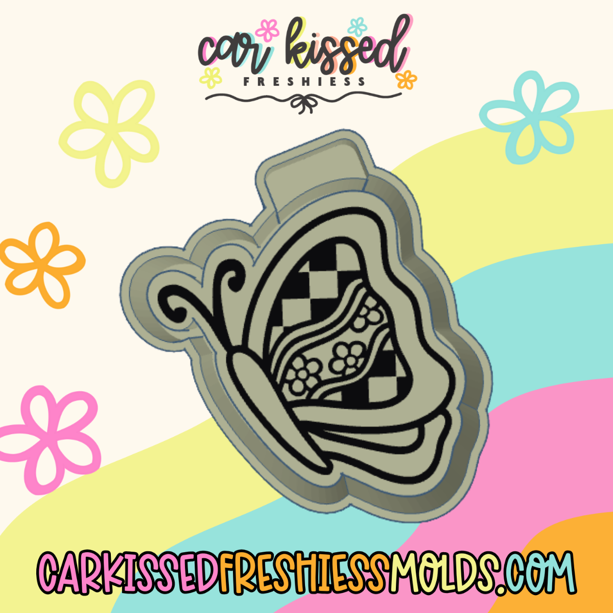 Groovy Butterfly Silicone Mold