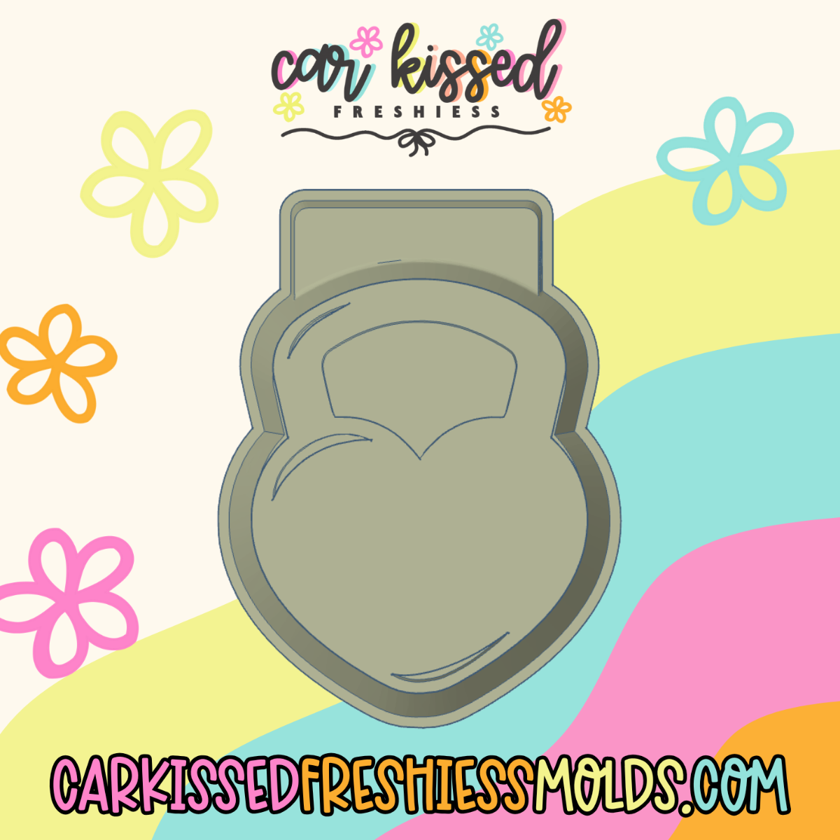 Heart KettleBell Silicone Mold