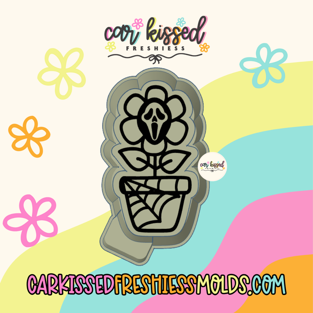Scary Flower Pot Silicone Mold