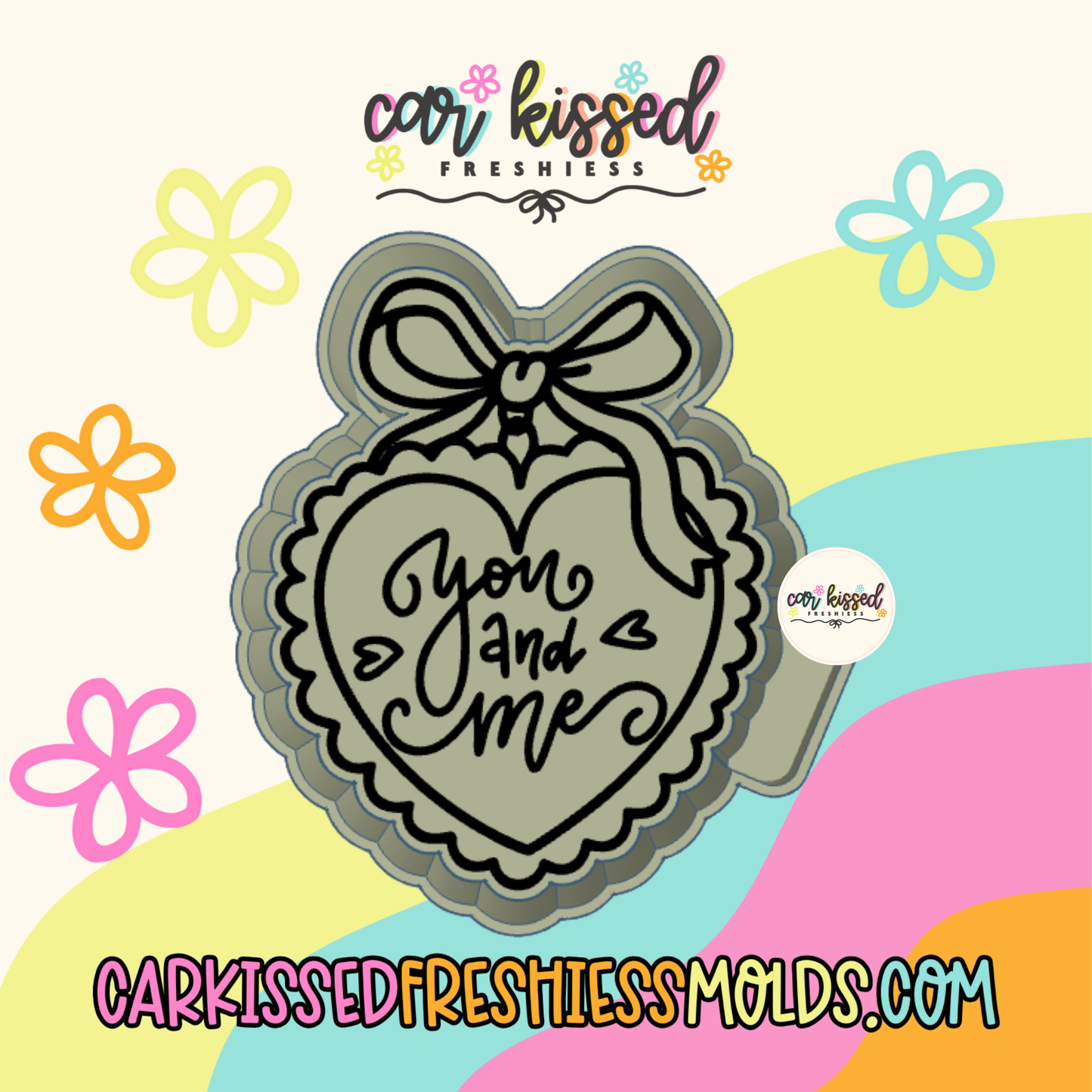 You + Me Locket Silicone Mold