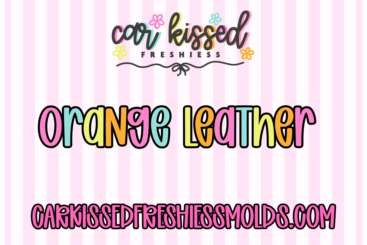 Orange Leather Scented Beads