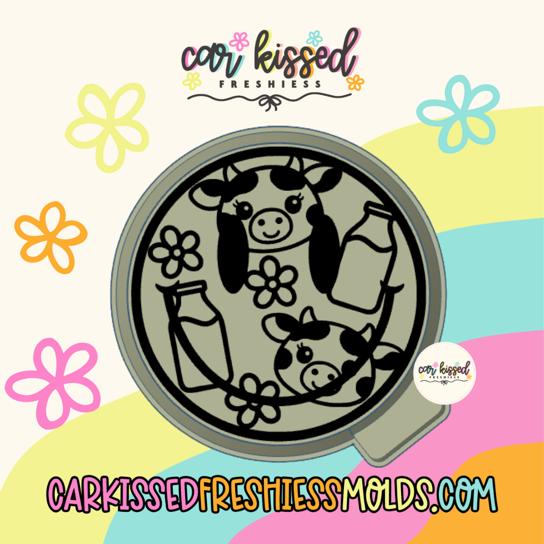 Dairy Cow Smiley Silicone Mold