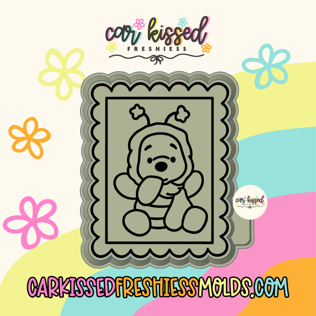 Bumble Bee Bear Stamp Silicone Mold