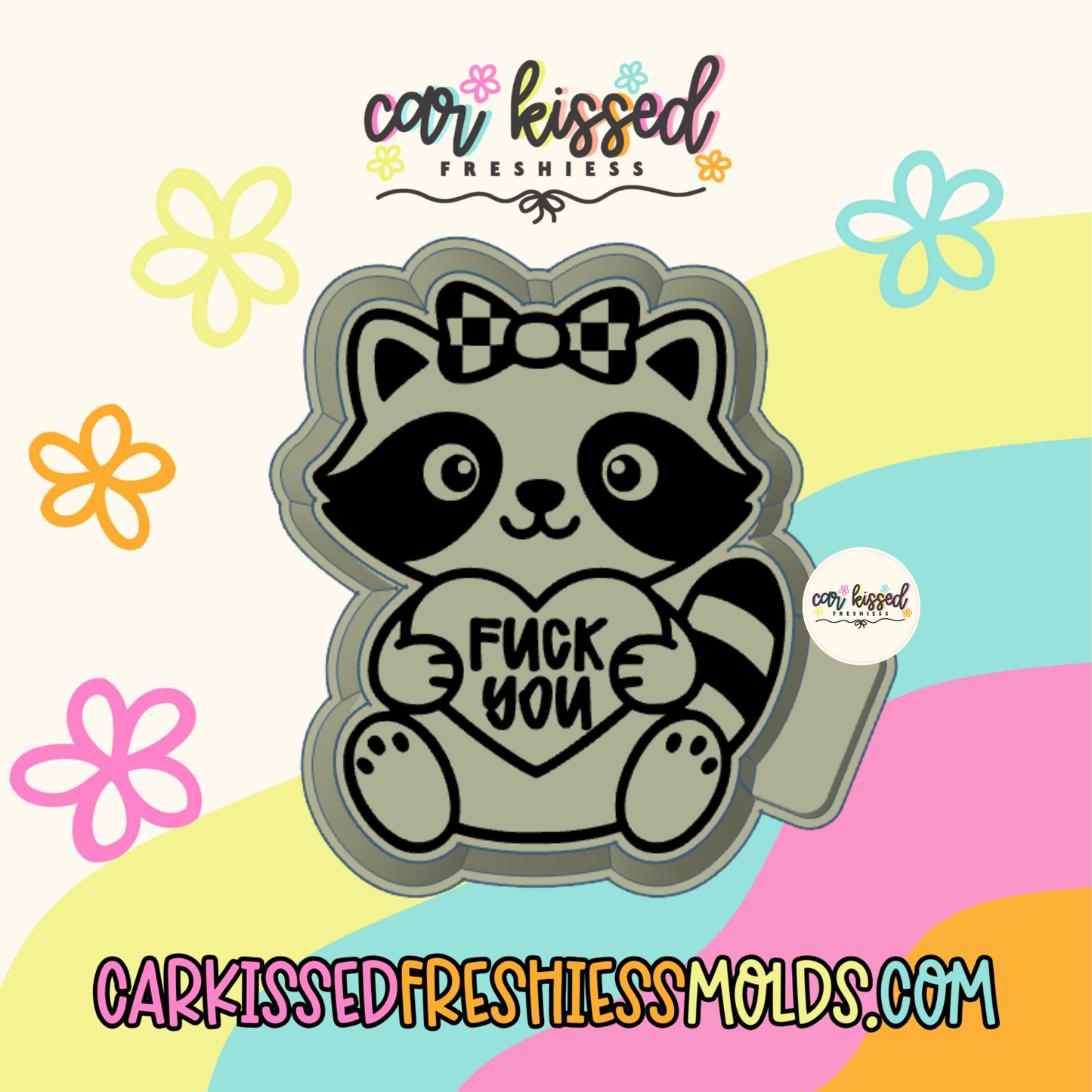 F You Raccoon Silicone Mold