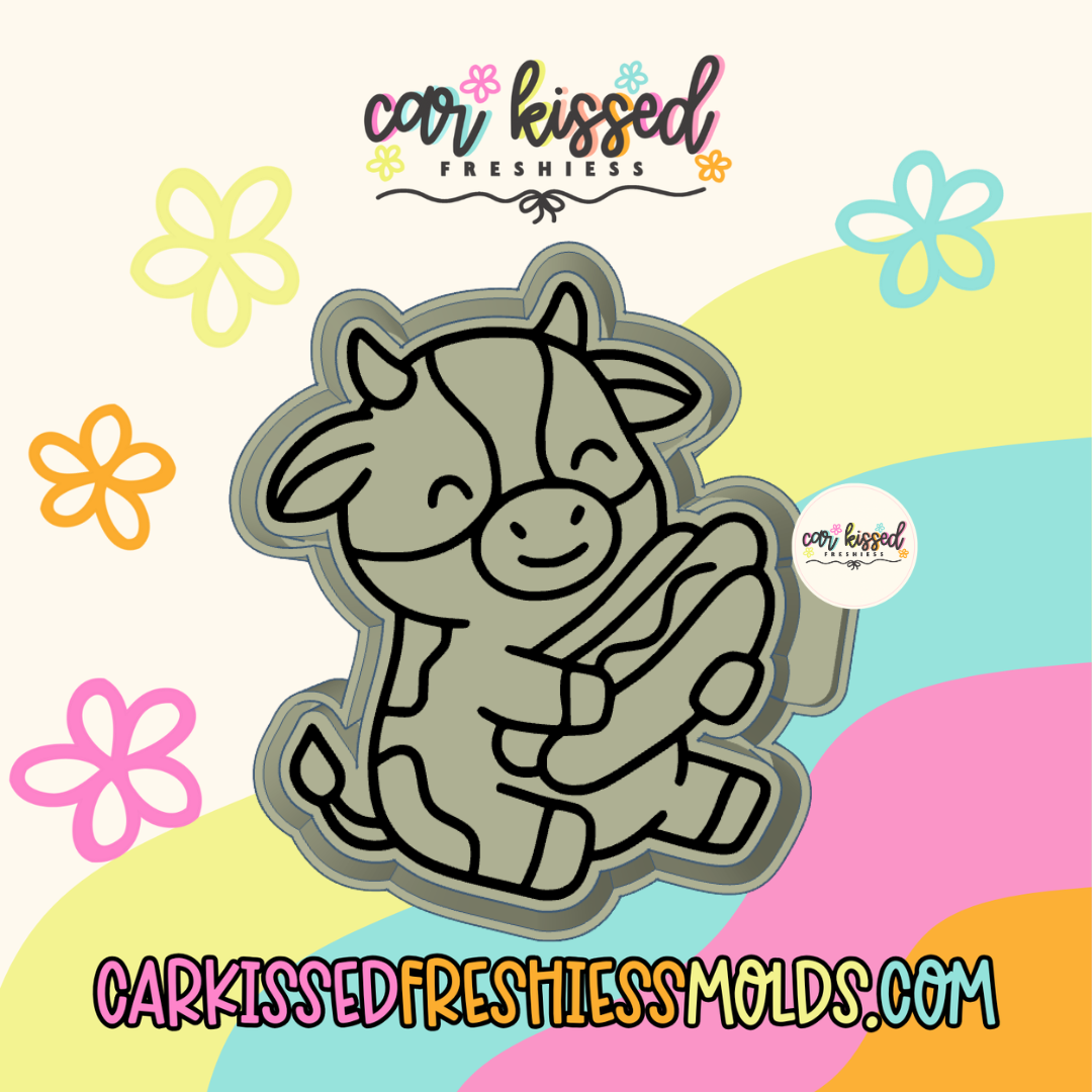Cow With Hotdog Silicone Mold
