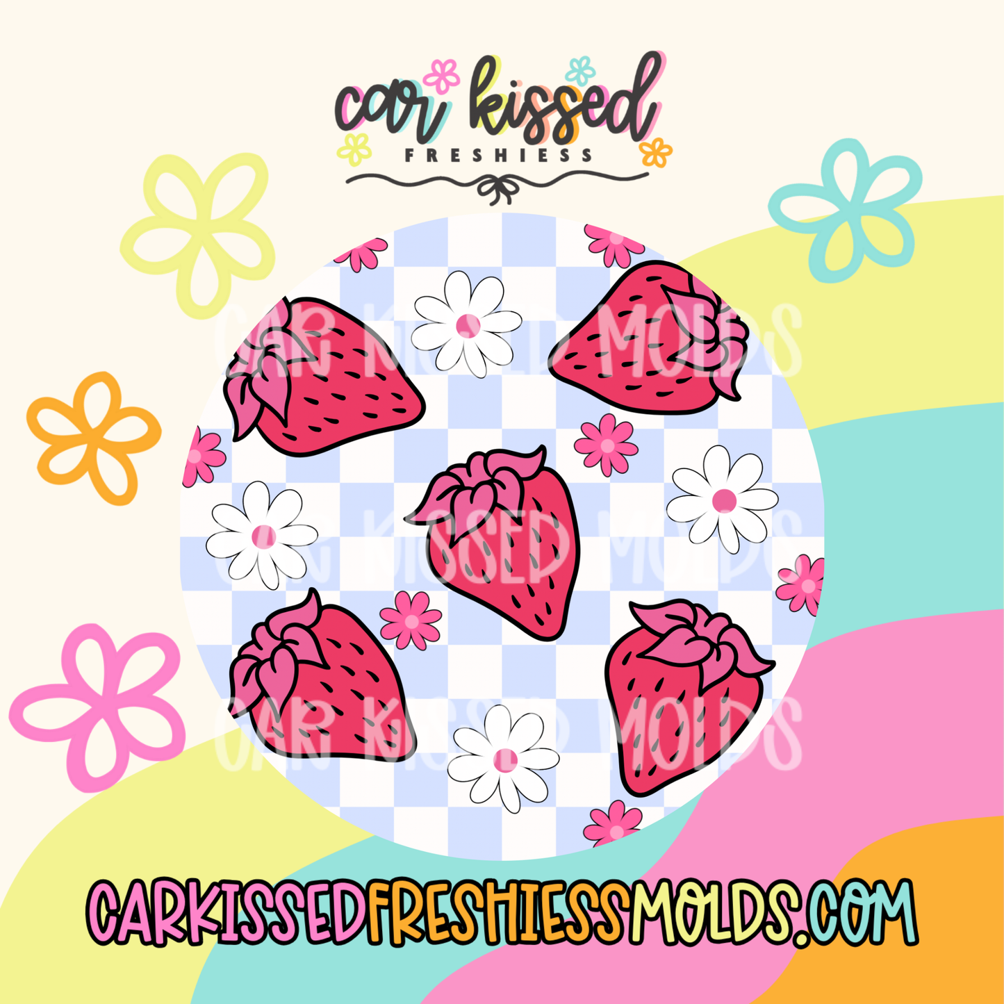 Cute Strawberries Cardstock