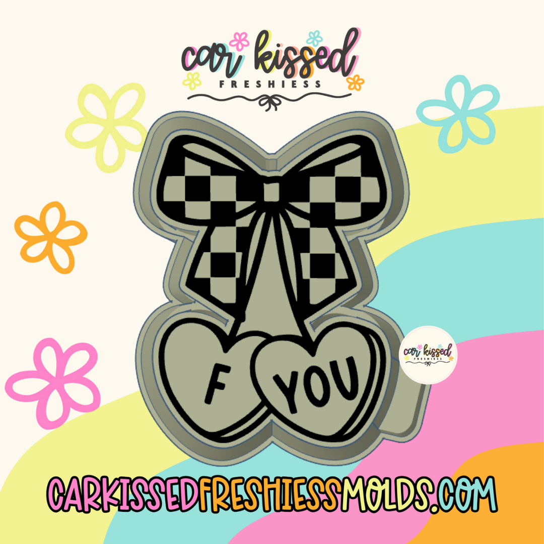 F You Convo Heart Cherries Silicone Mold