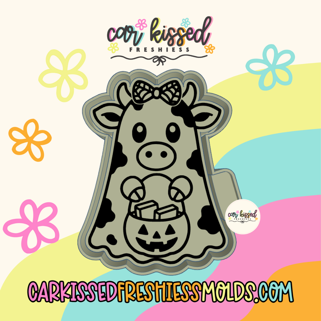 Trick Or Treat Cow Silicone Mold