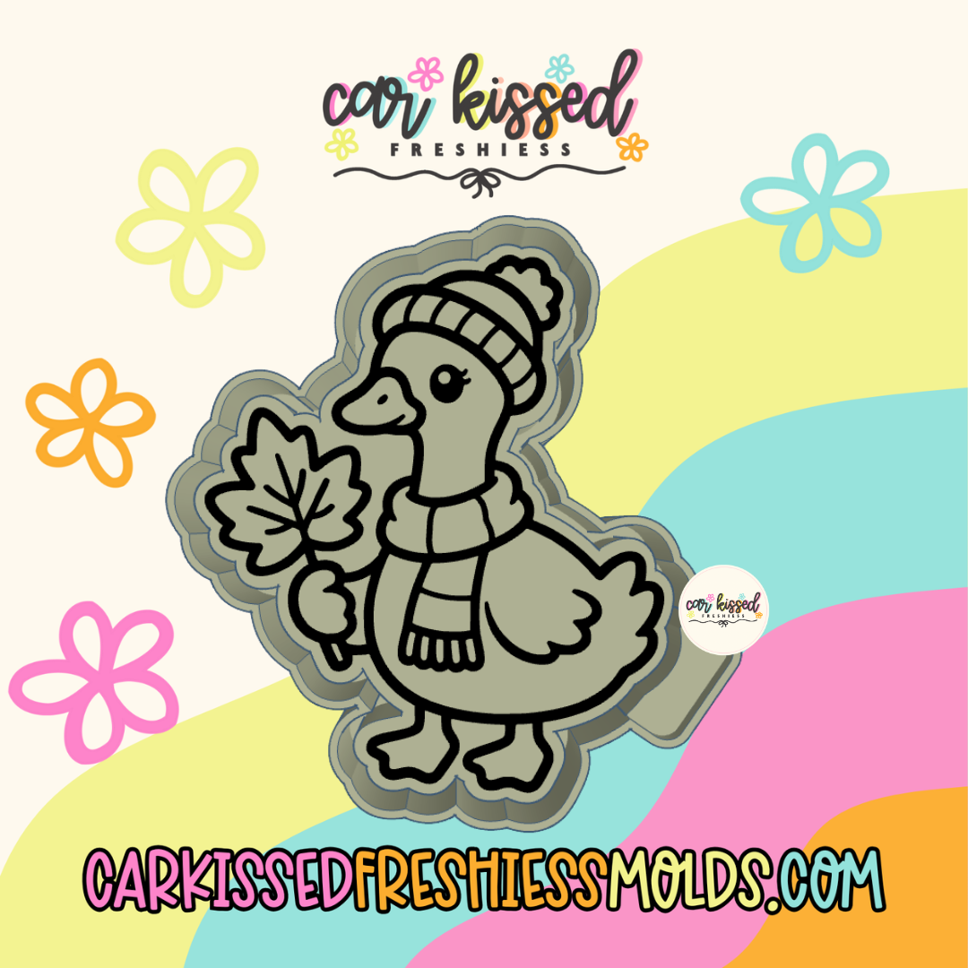 Fall Leaf Goose Silicone Mold