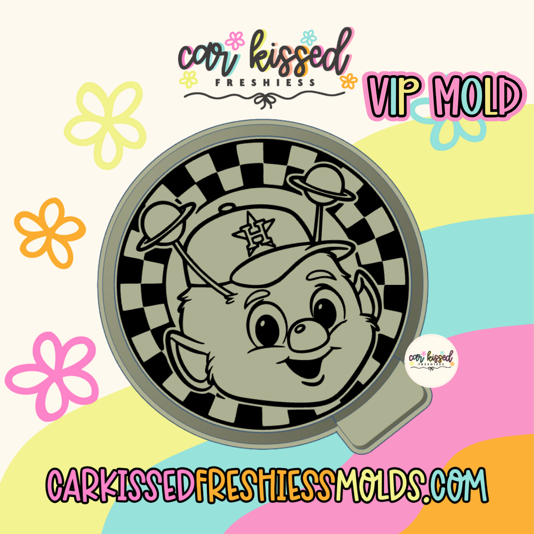 Green Alien TX Mascot Silicone Mold